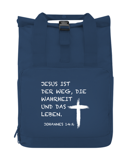 Jesus ist der Weg - Rucksack mit Seitentasche