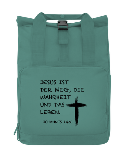 Jesus ist der Weg - Rucksack mit Seitentasche