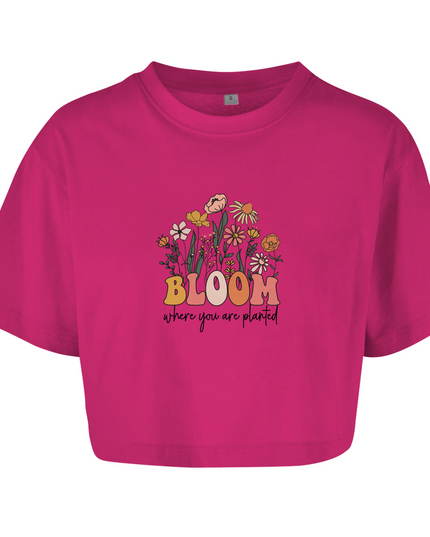 Bloom - Top corto extragrande para mujer