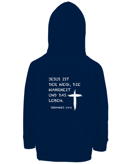 Jesus ist der Weg - Kinder Hoodie Bio