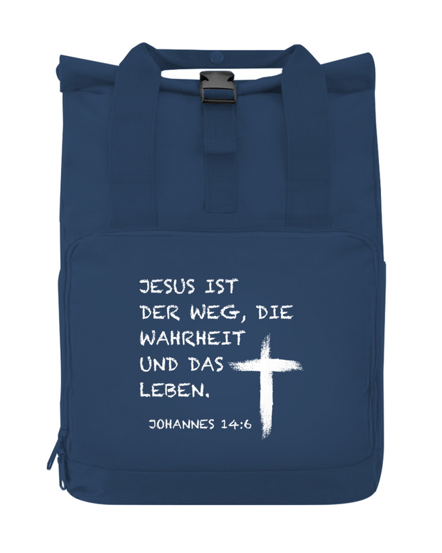 Jesus ist der Weg - Rucksack mit Seitentasche