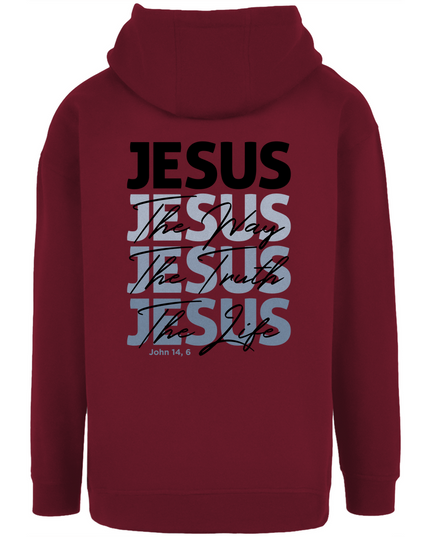 Jesus Way Truth Life - Unisex Hoodie Oversize
