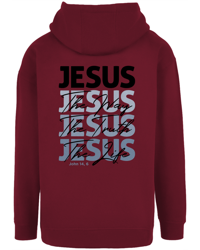 Jesus Way Truth Life - Unisex Hoodie Oversize