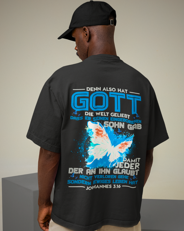 John 3:16 (backprint) - Oversize shirt