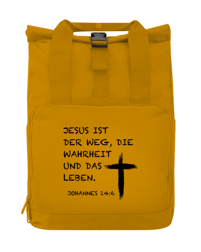 Jesus ist der Weg - Rucksack mit Seitentasche