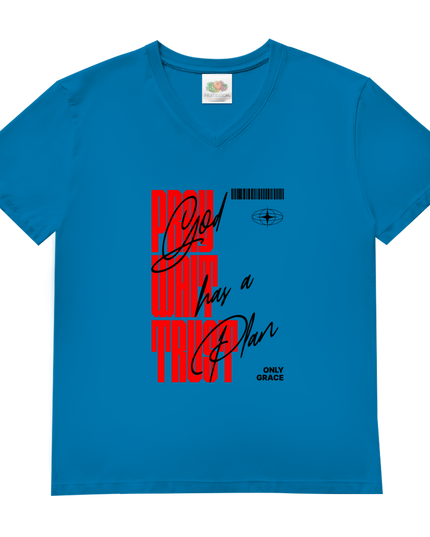 Pray Wait Trust - Herren Shirt V-Neck