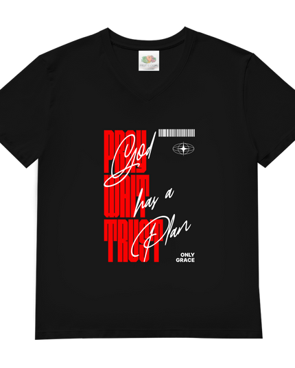 Pray Wait Trust - Herren Shirt V-Neck