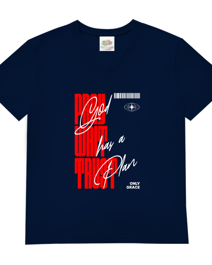 Pray Wait Trust - Herren Shirt V-Neck