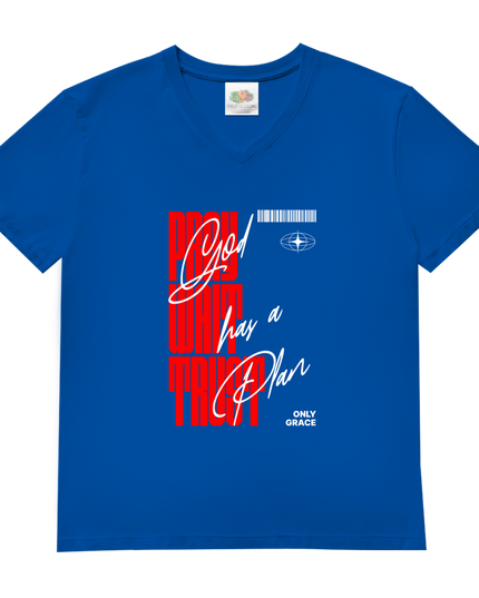 Pray Wait Trust - Herren Shirt V-Neck