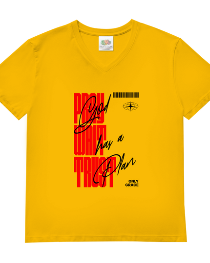 Pray Wait Trust - Herren Shirt V-Neck