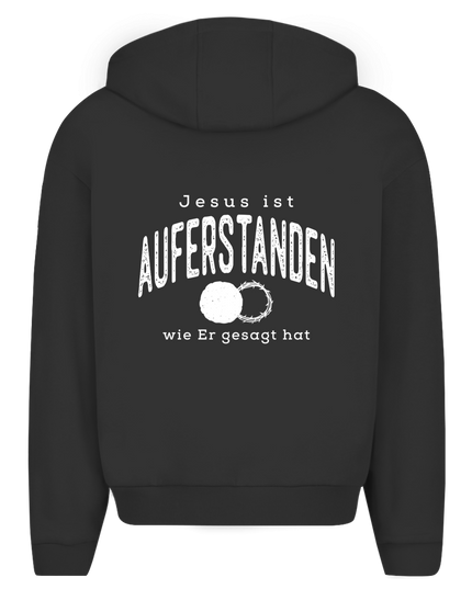 Auferstanden - Unisex Zipper Hoodie Oversize