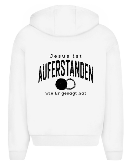 Auferstanden - Unisex Zipper Hoodie Oversize