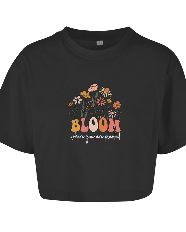 Bloom - Top corto extragrande para mujer