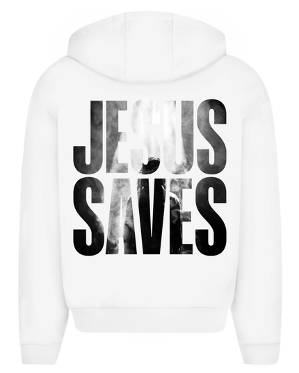 Jesus saves - Unisex Zipper Hoodie Oversize