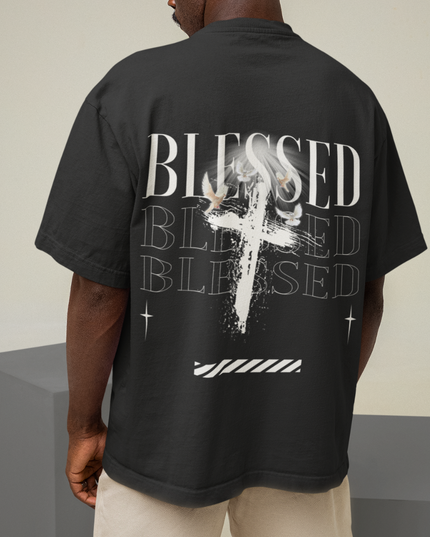 Blessed II (backprint) - Oversized shirt