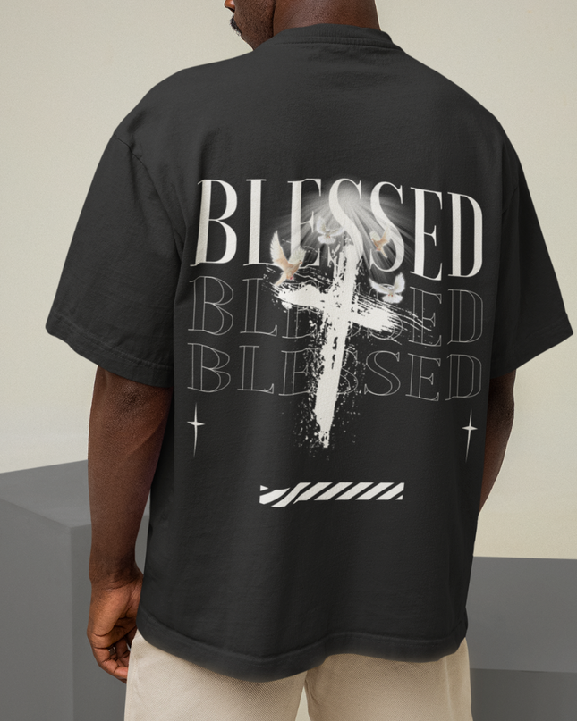 Blessed II (backprint) - Oversized shirt