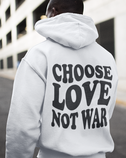 Choose Love (backprint) - Classic Hoodie