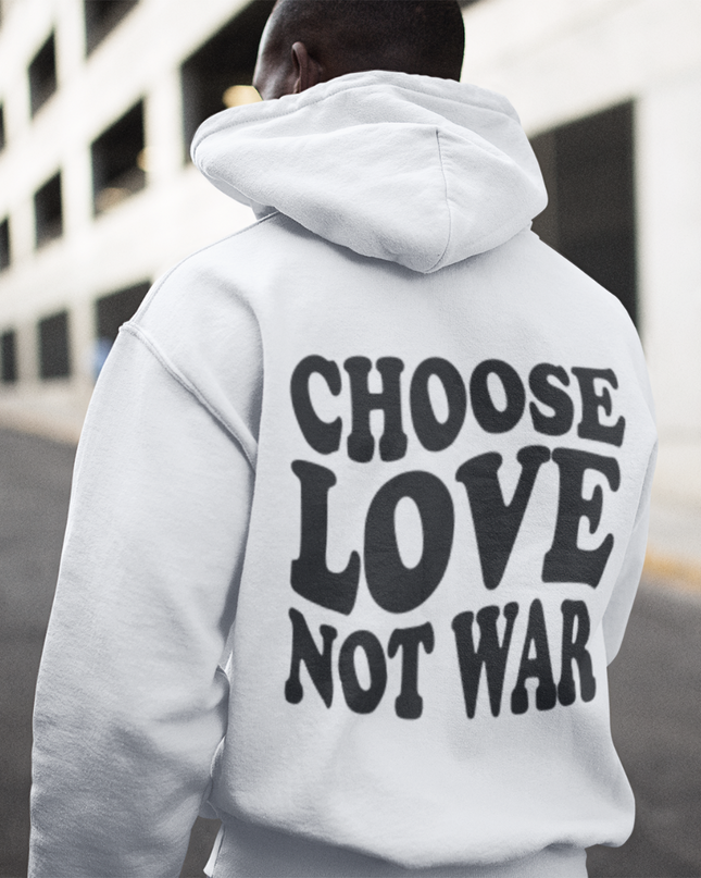 Elige el amor (estampado en la espalda) - Sudadera clásica con capucha