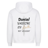 Walking by Faith - Premium Hoodie (Personalisiert)