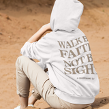 Walk by Faith (backprint) - Premium Hoodie