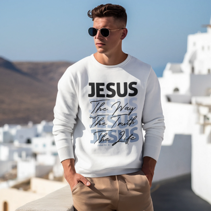 Jesus Way Truth Life - Classic Sweatshirt