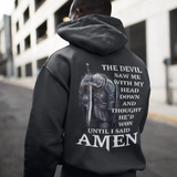 Amen (backprint) - Premium Hoodie