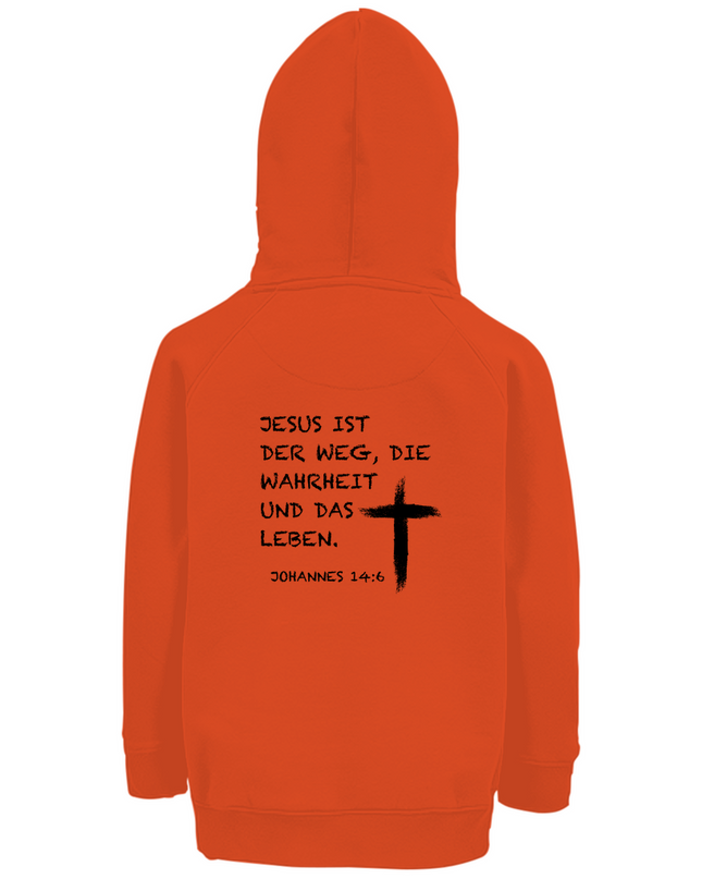 Jesus ist der Weg - Kinder Hoodie Bio