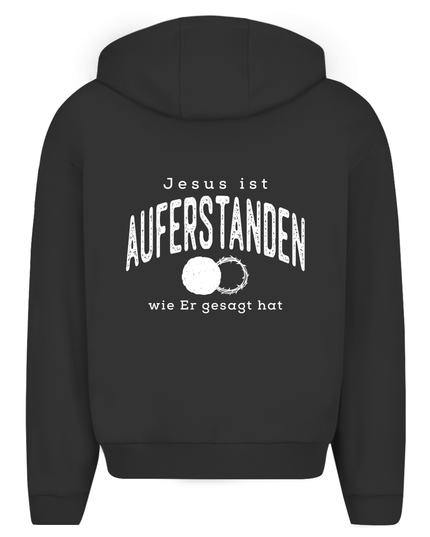 Auferstanden - Unisex Zipper Hoodie Oversize