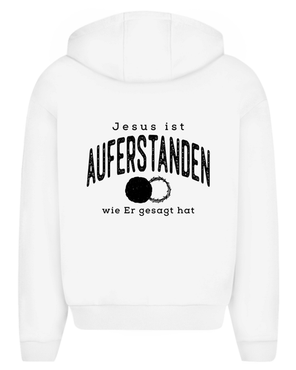 Auferstanden - Unisex Zipper Hoodie Oversize