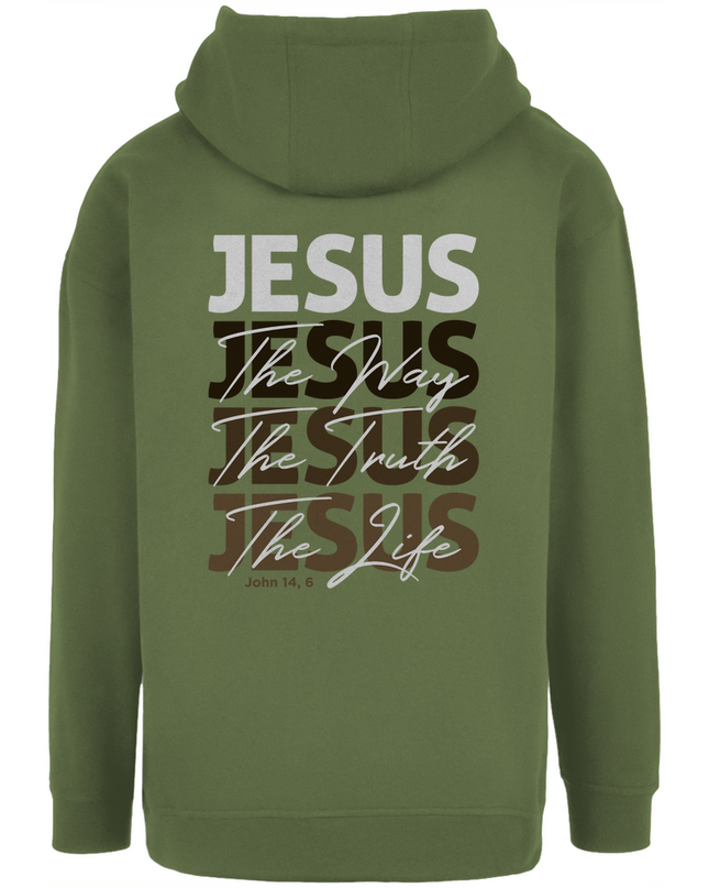 Jesus Way Truth Life - Unisex Hoodie Oversize