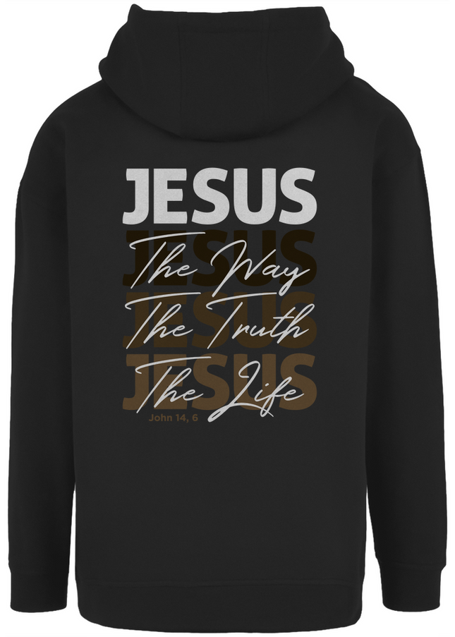 Jesus Way Truth Life - Unisex Hoodie Oversize
