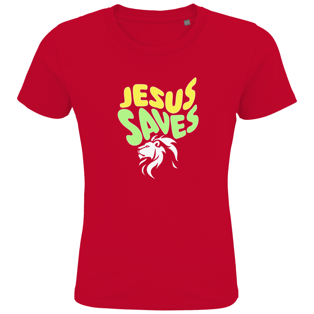 Jesus saves - Kids Bio-T-Shirt