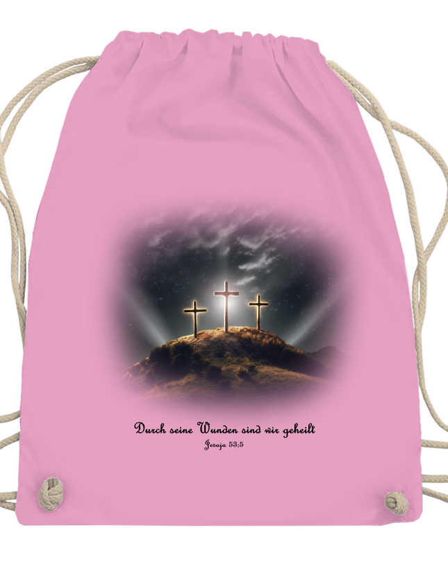 Durch Seine Wunden 3 Kreuze - Turnbeutel