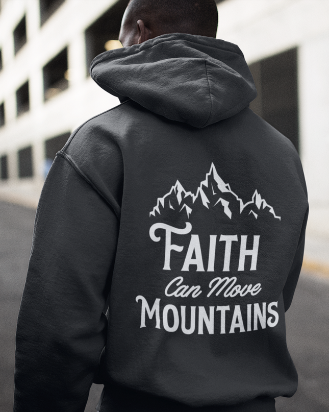 La fe puede mover montañas (estampado al dorso) - Sudadera premium