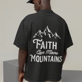 Faith can move mountains - Oversized Shirt (vacancy, backprint)