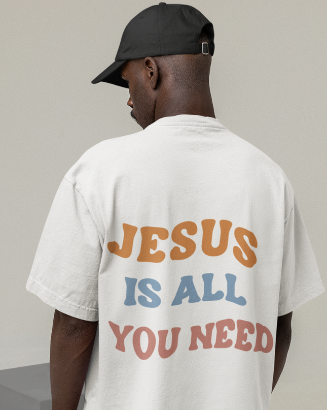 Jesus is all you need - Oversized Shirt (vacancy, backprint)