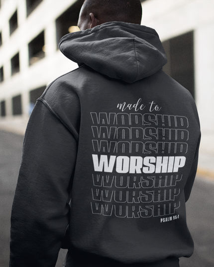 Made to Worship (backprint) - Premium Hoodie