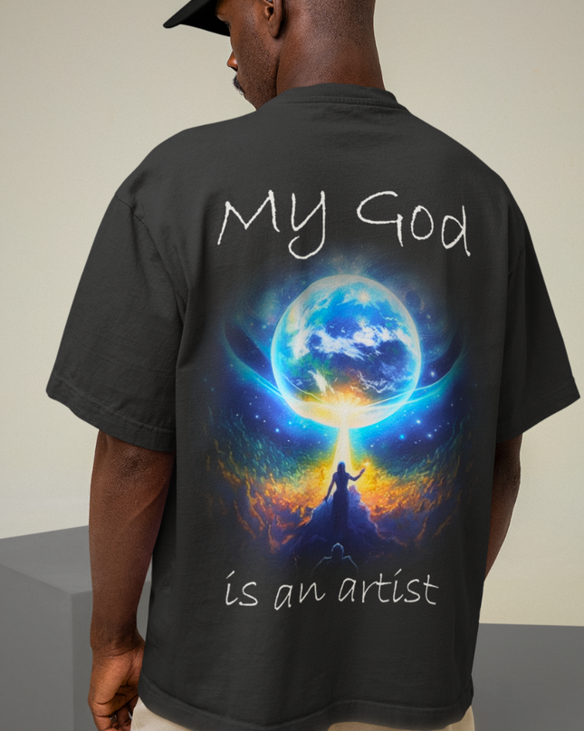 Mi Dios es un Artista (estampado al dorso) - Camisa Oversize