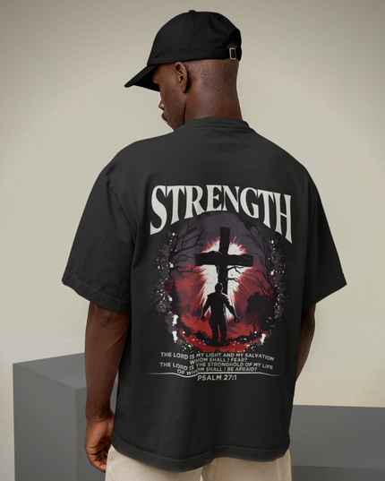 Fuerza (estampado en la espalda) - Camisa extragrande premium 