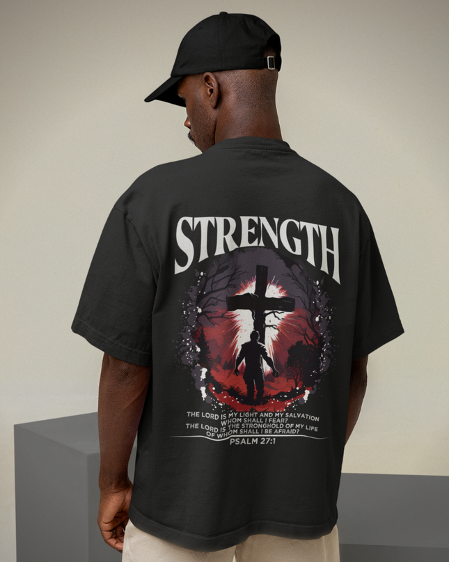 Strength (backprint) - Premium Oversized Shirt 