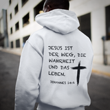 Jesus ist der Weg (backprint) - Classic Hoodie