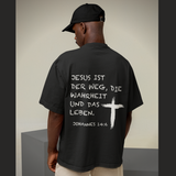 Jesus ist der Weg (backprint) - Premium Oversized Shirt